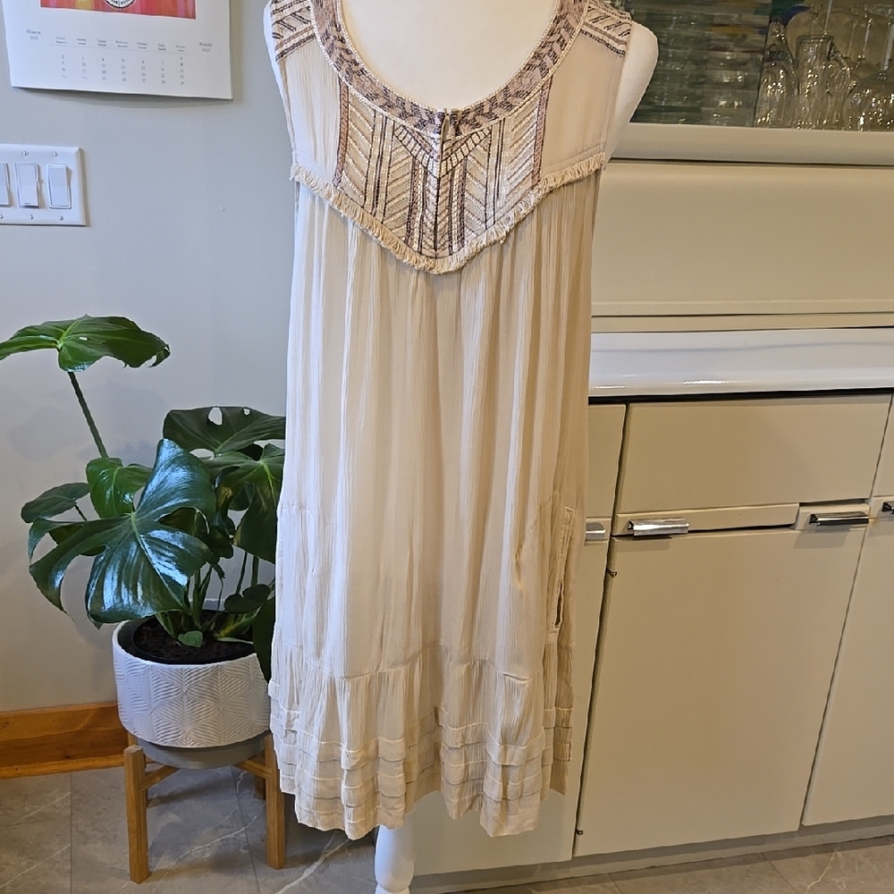 EUC Free People Tan Dress Size Medium